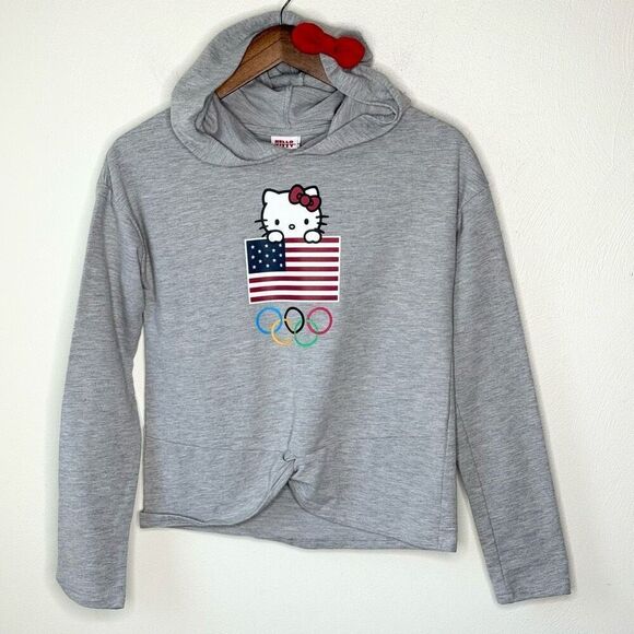 Hello Kitty Other - Hello Kitty x USA Olympics Gray Sweatshirt - Kids US XL 14/16